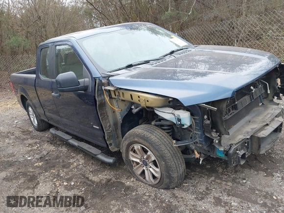 2015 Ford F-150 XL with VIN 1FTEX1CP1FKE96410, listed as a IAAI auction lot 41504551 with 96,145 mi miles. Bid and sale history available at carsss.com. Image 1.