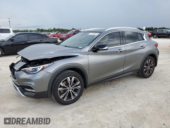 2017 Infiniti QX30 Luxury with VIN SJKCH5CR3HA030285, listed as a Copart auction lot 71779244 with 74,646 mi miles and Salvage Title. Bid and sale history available at carsss.com. Image 1.