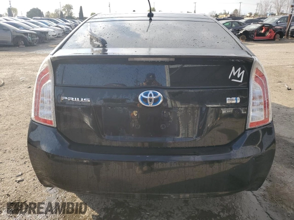 2012 Toyota Prius One with VIN JTDKN3DU4C5449018, listed as a Copart auction lot 43396125 with 193,248 mi miles and Salvage title. Bid and sale history available at DreamBid. Image 6.