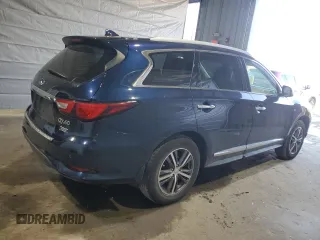 2017 Infiniti QX60 with VIN 5N1DL0MMXHC546218, listed as a Copart auction lot 47448695 with 122,427 mi miles and Salvage Title. Bid and sale history available at carsss.com. Image 3.