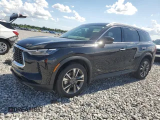 2025 Infiniti QX60 with VIN 5N1AL1FR5SC342774, listed as a Copart auction lot 62176805 with 11,592 mi miles and Salvage title. Bid and sale history available at DreamBid. Image 1.