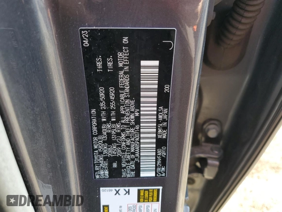 2023 Lexus RZ 450e Premium z VIN JTJAAAAB5PA007146, wystawiony jako Copart lot #50764805 z przebiegiem 20 747 mil mil oraz Szkoda całkowita • Salvage title. Historia ofert i sprzedaży dostępna na DreamBid. Obrazek 13.