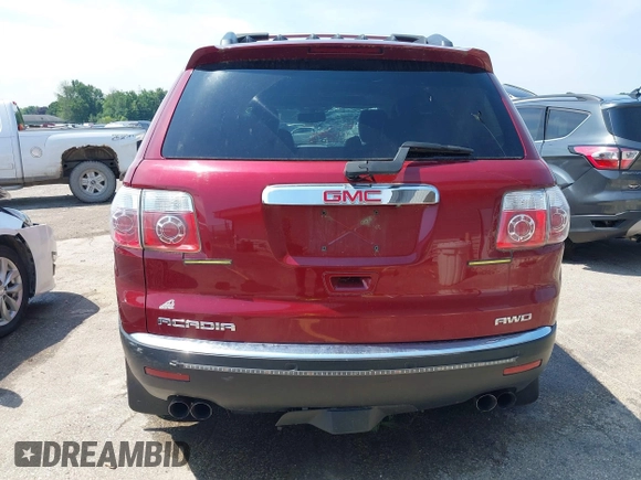 2010 GMC Acadia SLT2 with VIN 1GKLVNED7AJ205791, listed as a IAAI auction lot 42687236 with 184,836 mi miles and . Bid and sale history available at DreamBid. Image 16.