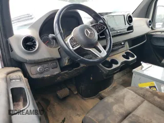 2021 Mercedes-Benz Sprinter Cargo with VIN W1Y4ECHY1MT067009, listed as a Copart auction lot 63750704 with 78,029 mi miles and Salvage Title. Bid and sale history available at carsss.com. Image 8.