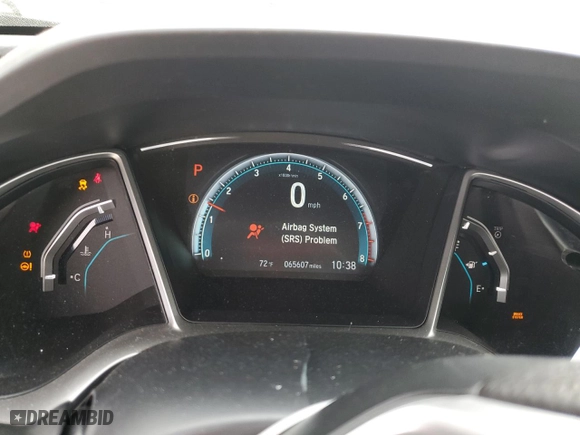 2018 Honda Civic Sedan EX with VIN 2HGFC2F76JH538928, listed as a Copart auction lot 51894435 with 65,607 mi miles and Salvage Title. Bid and sale history available at carsss.com. Image 9.