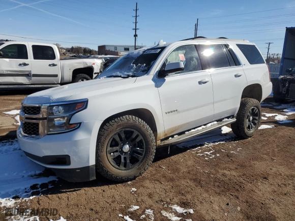 2019 Chevrolet Tahoe LT with VIN 1GNSKBKC3KR295753, listed as a Copart auction lot 45107755 with 0 mi miles and Salvage Title. Bid and sale history available at carsss.com. Image 1.