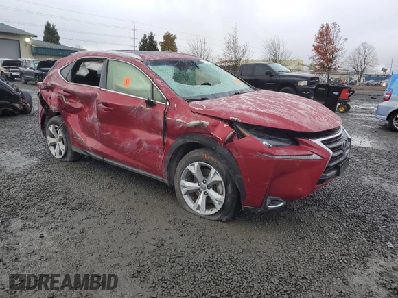 2017 Lexus NX 300h with VIN JTJBJRBZ1H2066124, listed as a Copart auction lot 84041074 with Not Provided miles and Salvage Title. Bid and sale history available at DreamBid. Image 4.