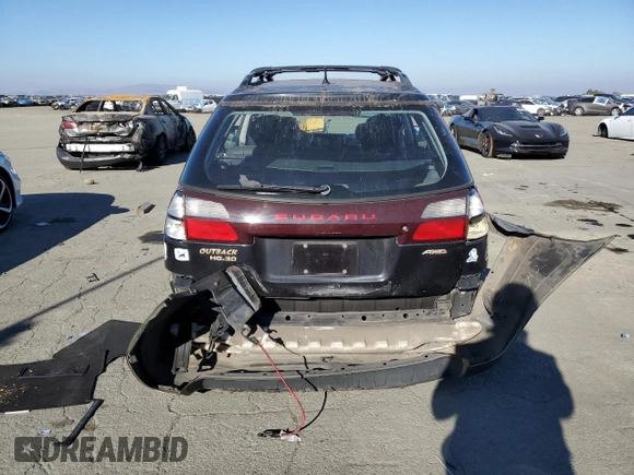 2003 Subaru Legacy Outback VDC with VIN 4S3BH896137657165, listed as a Copart auction lot 83598994 with 139,300 mi miles and Salvage title. Bid and sale history available at DreamBid. Image 6.