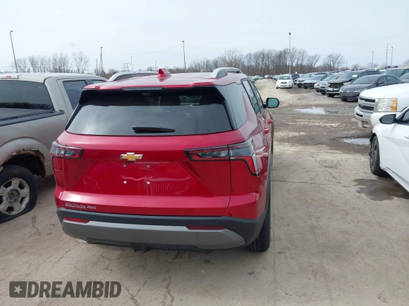 2025 Chevrolet Equinox AWD LT with VIN 3GNAXPEG2SL160909, listed as a IAAI auction lot 41718164 with 2,447 mi miles. Bid and sale history available at carsss.com. Image 17.