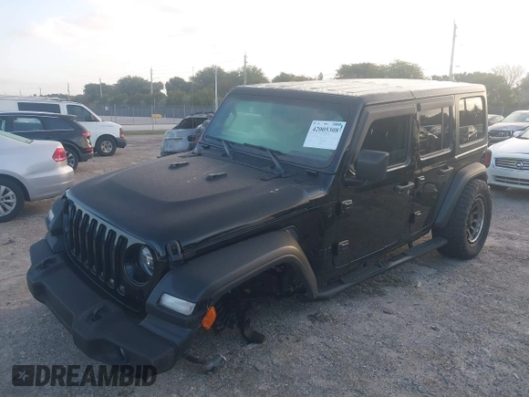 2021 Jeep Wrangler Unlimited Willys with VIN 1C4HJXDN0MW636466, listed as a IAAI auction lot 42005308 with 25,245 mi miles and . Bid and sale history available at DreamBid. Image 18.