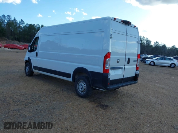 2024 Ram ProMaster Cargo Tradesman with VIN 3C6LRVDG7RE132224, listed as a IAAI auction lot 41711911 with 22,973 mi miles and . Bid and sale history available at DreamBid. Image 3.