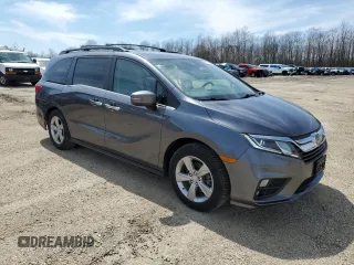 2018 Honda Odyssey EX-L with VIN 5FNRL6H73JB005389, listed as a Copart auction lot 53842505 with 125,514 mi miles and Clean Title. Bid and sale history available at carsss.com. Image 4.