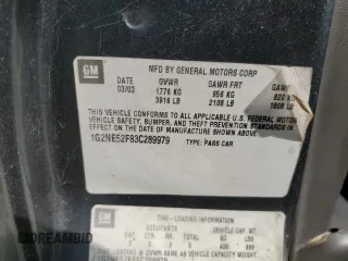 2003 Pontiac Grand Am SE with VIN 1G2NE52F83C289979, listed as a Copart auction lot 48200155 with 0 mi miles and Salvage Title. Bid and sale history available at carsss.com. Image 12.