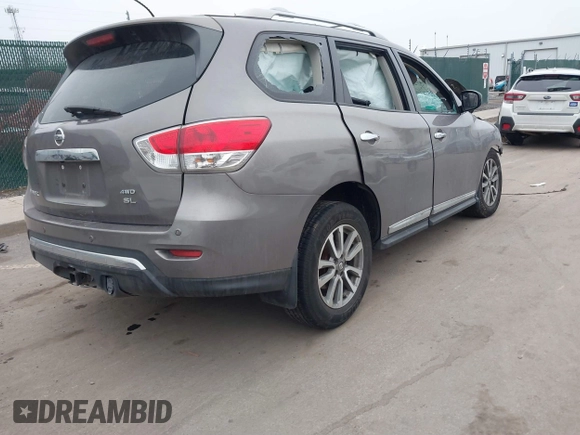 2013 Nissan Pathfinder SV with VIN 5N1AR2MM0DC604196, listed as a IAAI auction lot 41547267 with 1 mi miles. Bid and sale history available at carsss.com. Image 4.