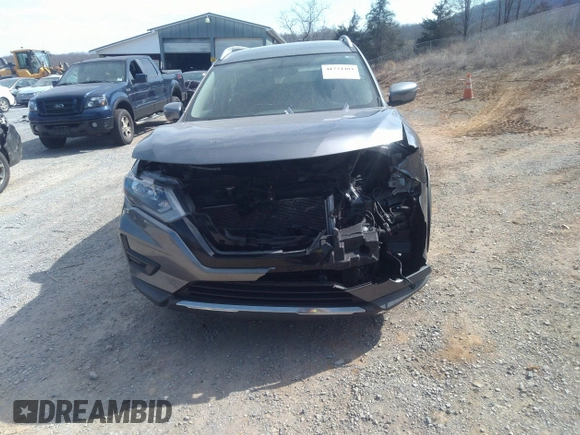 2017 Nissan Rogue SV with VIN KNMAT2MV9HP569896, listed as a IAAI auction lot 41734484 with 232,629 mi miles. Bid and sale history available at carsss.com. Image 12.