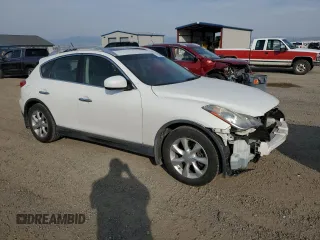 2010 Infiniti EX Journey with VIN JN1AJ0HR2AM754101, listed as a Copart auction lot 74252434 with 126,631 mi miles and Salvage Title. Bid and sale history available at DreamBid. Image 4.