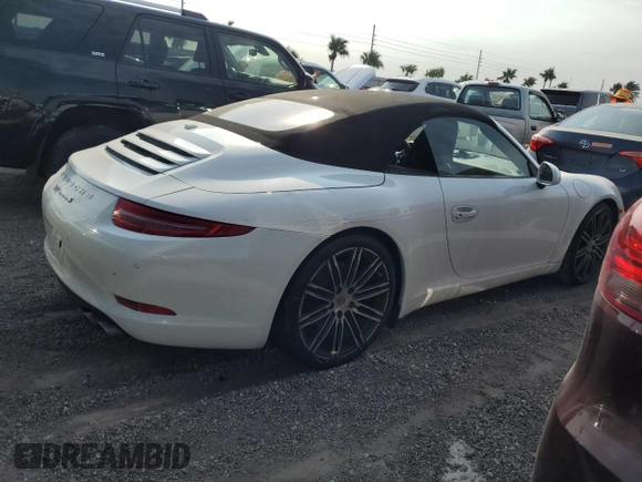 2015 Porsche 911 Carrera S with VIN WP0CB2A91FS155329, listed as a Copart auction lot 74730104 with 0 mi miles and Salvage Title. Bid and sale history available at carsss.com. Image 3.