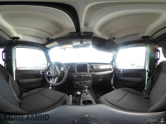 2023 Jeep Wrangler Sahara with VIN 1C4HJXEN7PW701607, listed as a IAAI auction lot 41774580 with 13,376 mi miles. Bid and sale history available at carsss.com. Image 18.