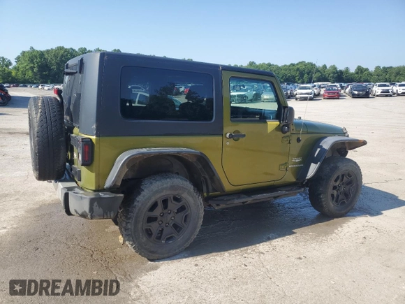2010 Jeep Wrangler Sahara with VIN 1J4AA5D16AL203910, listed as a Copart auction lot 62891315 with 124,337 mi miles and Salvage title. Bid and sale history available at DreamBid. Image 3.