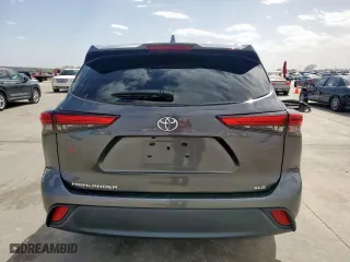 2020 Toyota Highlander XLE with VIN 5TDGZRAH7LS013584, listed as a Copart auction lot 47637525 with 34,100 mi miles and Salvage Title. Bid and sale history available at carsss.com. Image 6.