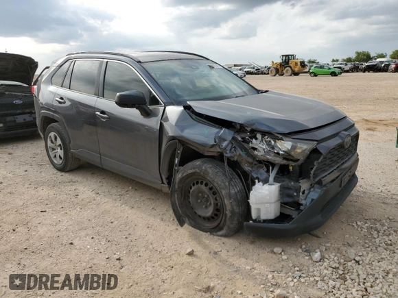 2019 Toyota RAV4 LE with VIN JTMH1RFV4KD019458, listed as a Copart auction lot 54262545 with 98,433 mi miles and Salvage Title. Bid and sale history available at carsss.com. Image 4.