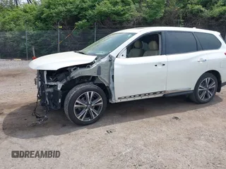 2020 Nissan Pathfinder Platinum with VIN 5N1DR2DM0LC649246, listed as a IAAI auction lot 42132744 with 46,063 mi miles and . Bid and sale history available at DreamBid. Image 2.