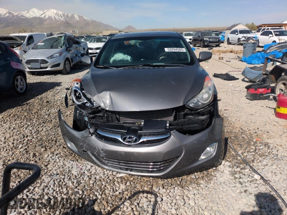 2013 Hyundai Elantra Limited z VIN 5NPDH4AE7DH444819, wystawiony jako Copart lot #53294505 z przebiegiem 117 342 mil mil oraz Szkoda całkowita • Salvage title. Historia ofert i sprzedaży dostępna na DreamBid. Obrazek 5.