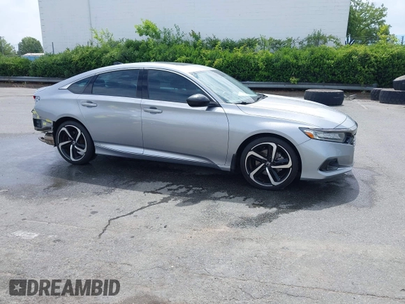 2021 Honda Accord Sport with VIN 1HGCV2F30MA025302, listed as a IAAI auction lot 42315840 with 88,798 mi miles and . Bid and sale history available at DreamBid. Image 13.