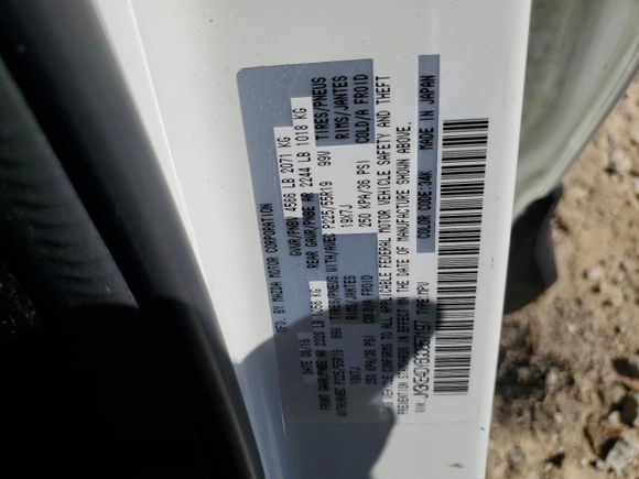 2016 Mazda CX-5 Grand Touring with VIN JM3KE4DY6G0857197, listed as a Copart auction lot 44500955 with 76,088 mi miles and Salvage Title. Bid and sale history available at DreamBid. Image 13.
