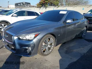 2018 Infiniti Q50 3.0t LUXE with VIN JN1EV7AP0JM592010, listed as a IAAI auction lot 41521512 with 103,966 mi miles. Bid and sale history available at carsss.com. Image 18.