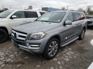 2016 Mercedes-Benz GL with VIN 4JGDF6EE3GA629002, listed as a Copart auction lot 80864124 with 155,582 mi miles and Salvage Title. Bid and sale history available at carsss.com. Image 1.