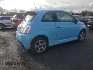 2015 FIAT 500e with VIN 3C3CFFGE0FT694401, listed as a Copart auction lot 82338694 with 140,003 mi miles and Clean Title. Bid and sale history available at carsss.com. Image 3.