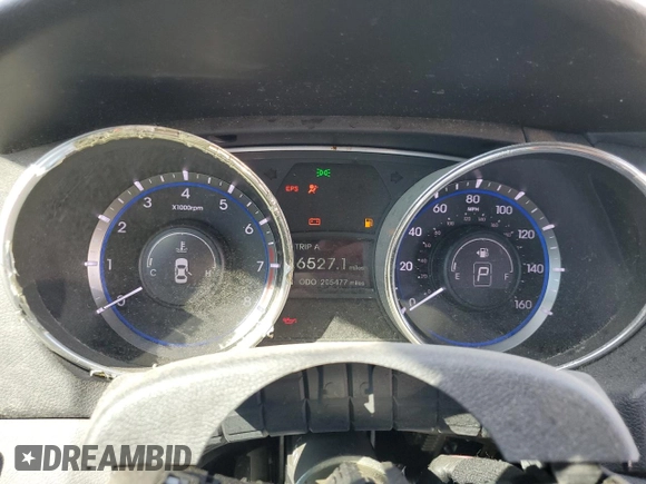 2011 Hyundai Sonata GLS with VIN 5NPEB4AC4BH044735, listed as a Copart auction lot 55756035 with 205,477 mi miles and Non Repairable. Bid and sale history available at DreamBid. Image 9.