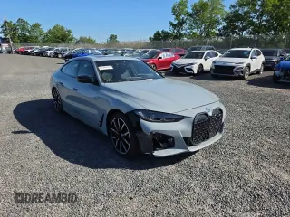 2024 BMW i4 M50 z VIN WBY33AW00RFT04066, wystawiony jako Copart lot #57458105 z przebiegiem 4754 mil mil oraz Szkody całkowita. Historia ofert i sprzedaży dostępna na DreamBid. Obrazek 3.