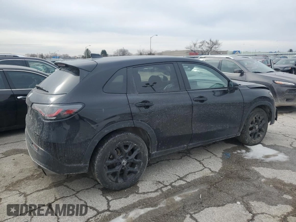 2024 Honda HR-V Sport with VIN 3CZRZ2H56RM700067, listed as a Copart auction lot 46109775 with 38,799 mi miles and Salvage Title. Bid and sale history available at carsss.com. Image 3.
