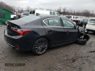 2022 Acura ILX w/Premium/A-Spec Package with VIN 19UDE2F86NA002673, listed as a Copart auction lot 73396842 with 24,439 mi miles. Bid and sale history available at carsss.com. Image 3.