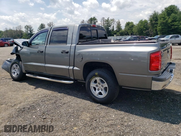 2007 Dodge Dakota SLT with VIN 1D7HW48KX7S256455, listed as a Copart auction lot 62001464 with 109,239 mi miles and Salvage Title. Bid and sale history available at carsss.com. Image 2.