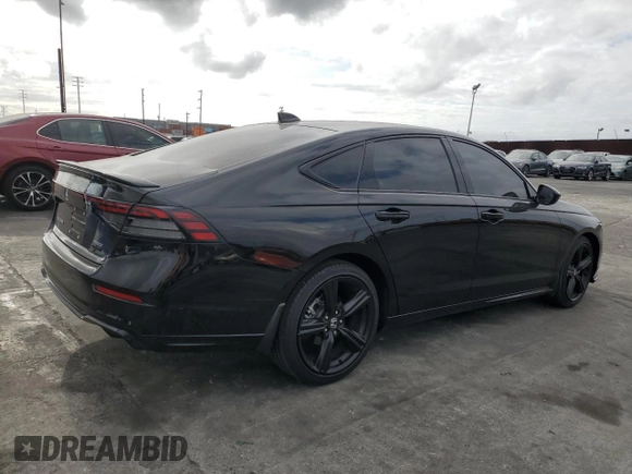 2024 Honda Accord Sport-L with VIN 1HGCY2F72RA077497, listed as a Copart auction lot 54013155 with 13,967 mi miles and Salvage title. Bid and sale history available at DreamBid. Image 3.