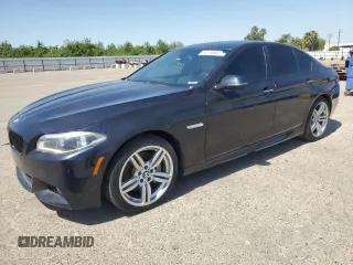 2014 BMW 5 Series 535i with VIN WBA5B1C53ED477614, listed as a Copart auction lot 52116925 with 166,930 mi miles and Clean Title. Bid and sale history available at carsss.com. Image 1.