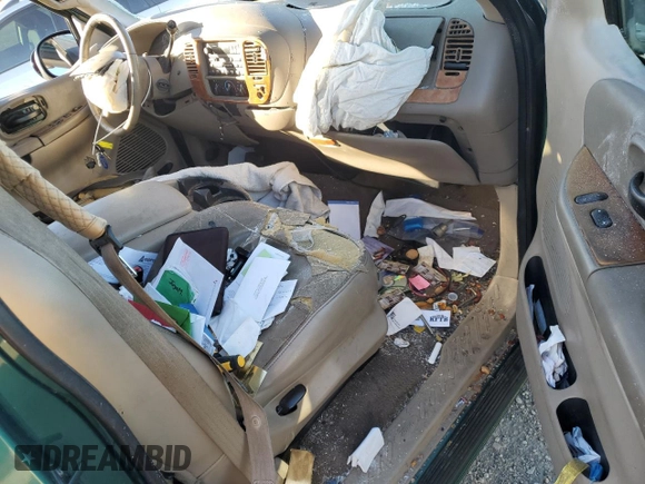 2000 Ford F-150 XL with VIN 1FTRX17W4YNB17453, listed as a Copart auction lot 52051215 with Not provided miles and Salvage title. Bid and sale history available at DreamBid. Image 8.
