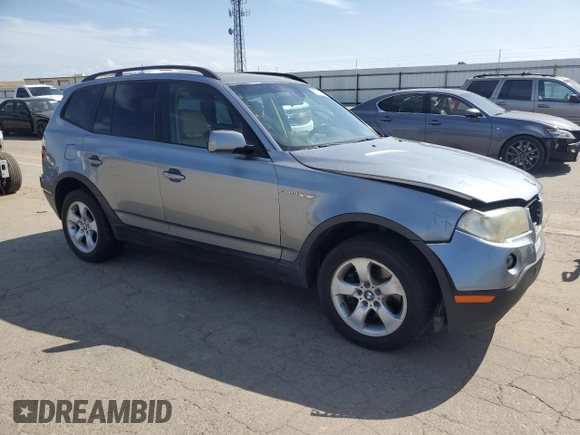 2008 BMW X3 3.0si with VIN WBXPC93458WJ13124, listed as a Copart auction lot 52737205 with 170,634 mi miles and Salvage Title. Bid and sale history available at carsss.com. Image 4.
