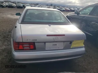 2001 Mercedes-Benz SL-Class with VIN WDBFA68F11F200773, listed as a Copart auction lot 81091134 with 0 mi miles and Salvage Title. Bid and sale history available at carsss.com. Image 6.