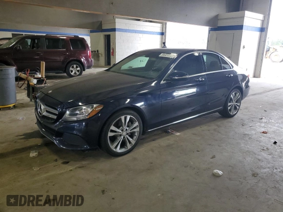 2015 Mercedes-Benz C 300 with VIN 55SWF4JB4FU051543, listed as a Copart auction lot 55327735 with 183,506 mi miles and Clean Title. Bid and sale history available at DreamBid. Image 1.