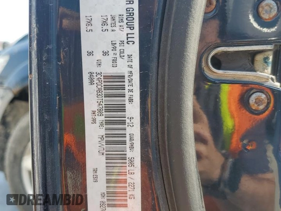 2013 Dodge Journey Canada Value z VIN 3C4PDCAB3DT547809, wystawiony jako Copart lot #48917365 z przebiegiem 93 619 mil mil oraz Szkoda całkowita • Salvage title. Historia ofert i sprzedaży dostępna na DreamBid. Obrazek 16.