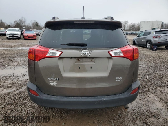 2014 Toyota RAV4 XLE with VIN JTMRFREV8ED091906, listed as a Copart auction lot 52338795 with 141,725 mi miles and Salvage Title. Bid and sale history available at carsss.com. Image 6.