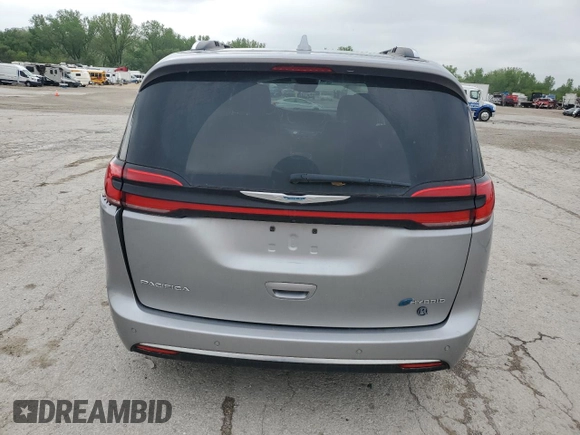 2021 Chrysler Pacifica Hybrid Limited with VIN 2C4RC1S76MR518110, listed as a Copart auction lot 54557065 with 61,908 mi miles and Salvage title. Bid and sale history available at DreamBid. Image 6.