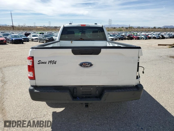 2023 Ford F-150 XL with VIN 1FTMF1CB6PKE57932, listed as a Copart auction lot 45393095 with 48,925 mi miles and Salvage Title. Bid and sale history available at carsss.com. Image 6.
