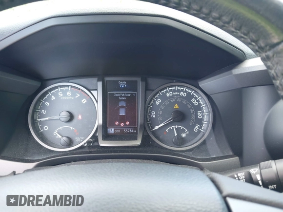 2019 Toyota Tacoma SR with VIN 3TMCZ5AN3KM207783, listed as a IAAI auction lot 42375280 with 55,784 mi miles and . Bid and sale history available at DreamBid. Image 7.