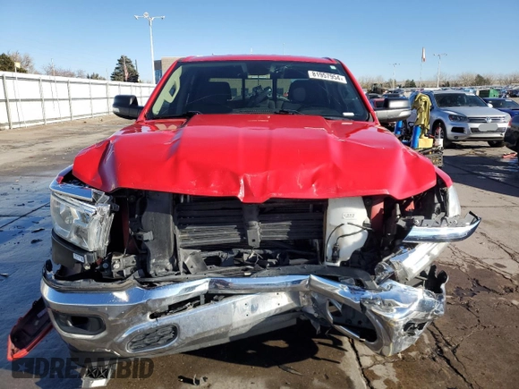 2019 Ram 1500 Big Horn/Lone Star with VIN 1C6SRFFT8KN881790, listed as a Copart auction lot 81957954 with 114,516 mi miles and Salvage Title. Bid and sale history available at carsss.com. Image 5.