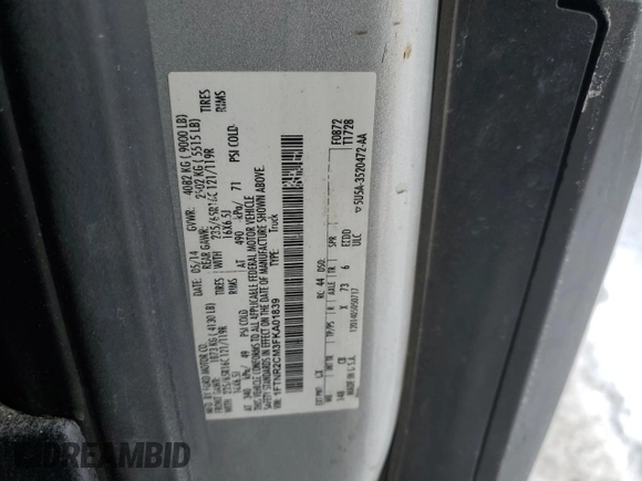 2015 Ford Transit Cargo z VIN 1FTNR2CM3FKA01839, wystawiony jako Copart lot #41739665 z przebiegiem Nie podano mil oraz Szkoda całkowita • Salvage title. Historia ofert i sprzedaży dostępna na DreamBid. Obrazek 13.